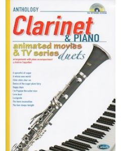 Clarinet & Piano Animated Movies & TV Series con CD